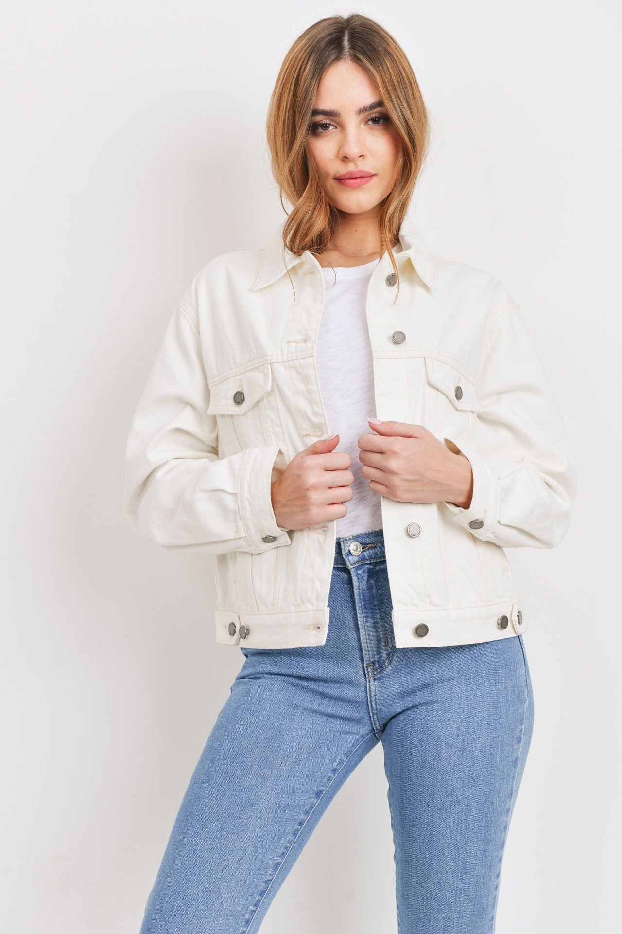 Sold Out Mint Velvet Off White denim jacket XS | eBay